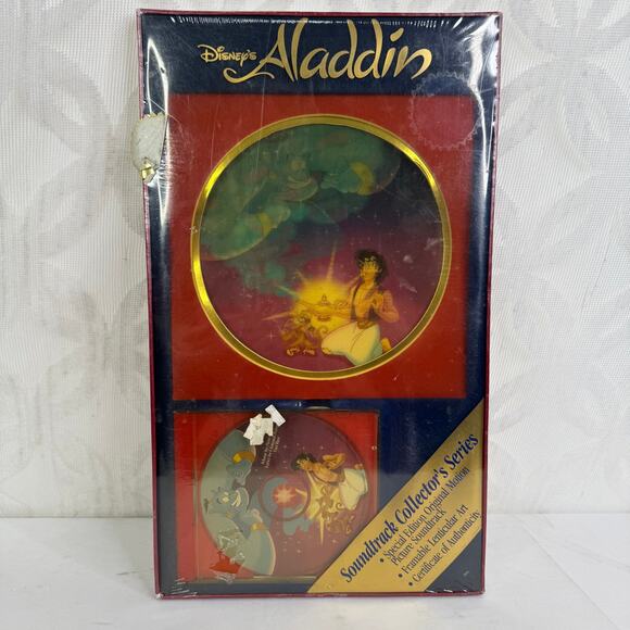 Disney Records Aladdin Collector's Series Soundtrack with Lenticular Art in Box - Picture 5 of 5